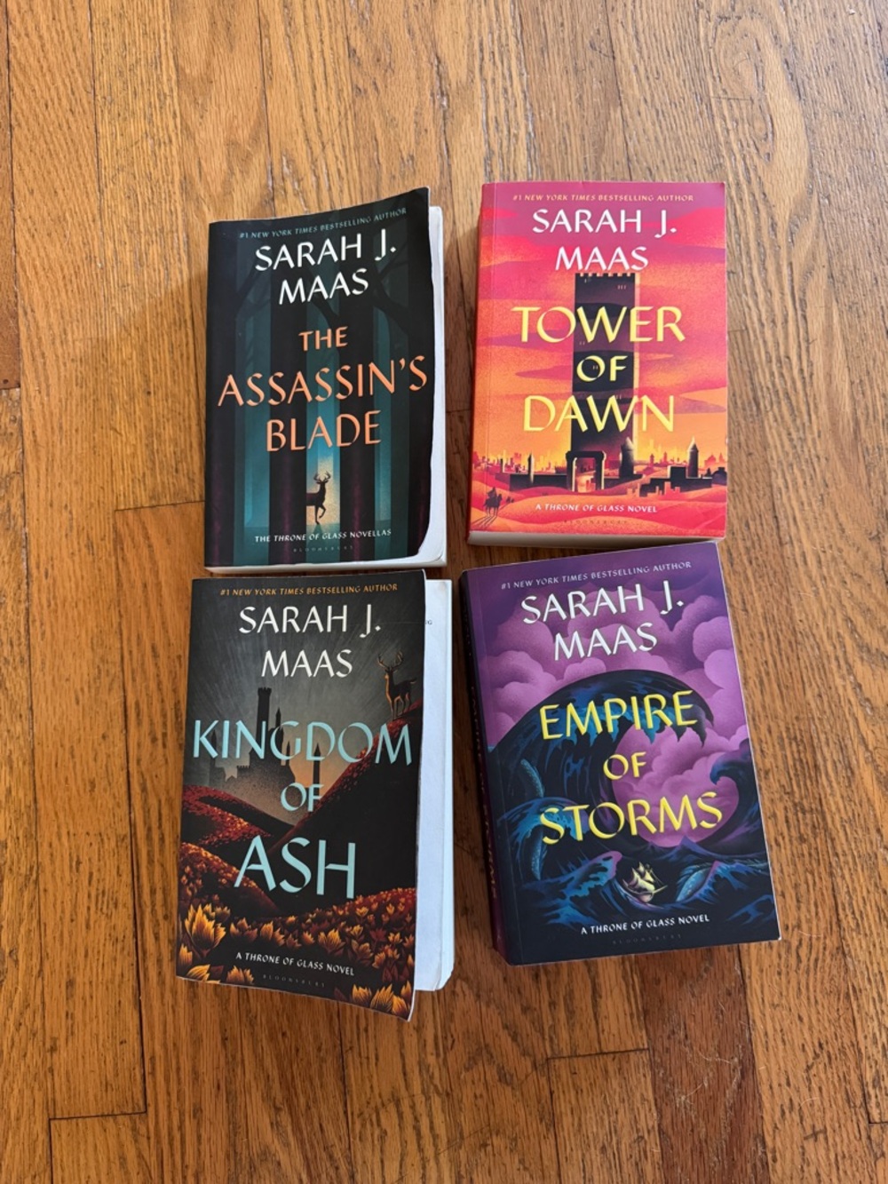 Sarah J. Maas Throne of Glass Paperback Set Lot books 3, 6, 7, 8